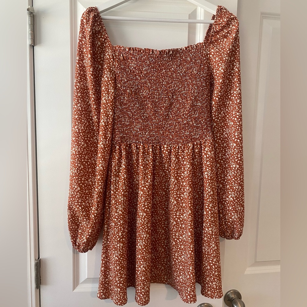 Orange Pink Lily Dress